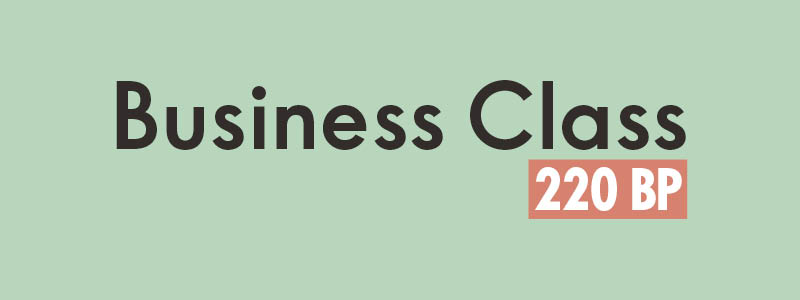 Business Class 220 BP Banner
